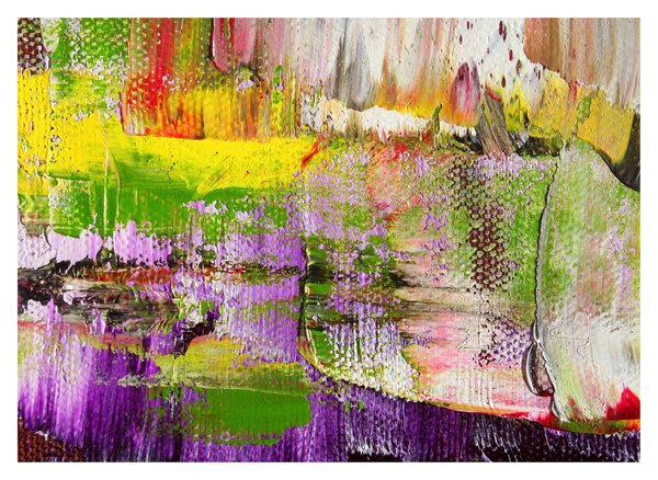 Sklenený obraz abstrakcie - maľba (70x50 cm)