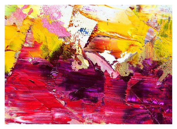 Sklenený obraz abstrakcie - maľba (70x50 cm)