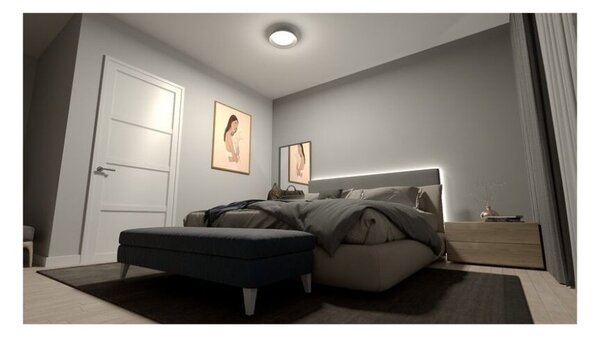Philips UltraEfficient 8720169300996 Fleta stropné svietidlo D350mm LED 10W/1950lm 4000K priehľadná, SceneSwitch