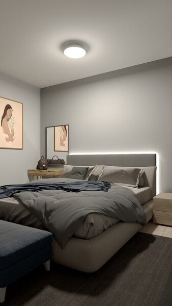 Philips UltraEfficient 8720169301030 Fleta stropné svietidlo D350mm LED 10W/1950lm 4000K biela, SceneSwitch