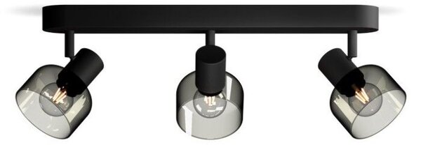 Philips 8720169299610 Sleet stropné bodové svietidlo/spot 3xE14 čierna, dymová, ClickFix