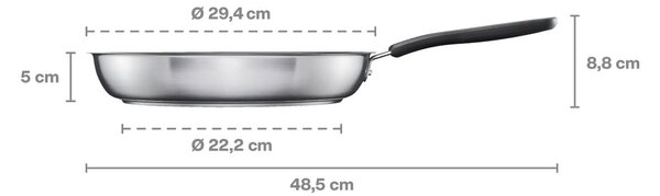 Functional Form Panvica na smaženie, 28 cm, keramický povrch FISKARS 1072312