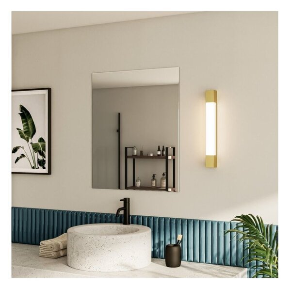 Philips 8720169299498 Rover nástenné svietidlo nad zrkadlo LED š444mm 5W/550lm 2700K IP44 mosadzná, biela, ClickFix