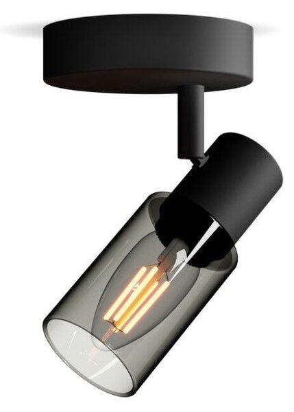 Philips 8720169299276 Palms nástenné bodové svietidlo/spot 1xE14 čierna, dymová, ClickFix