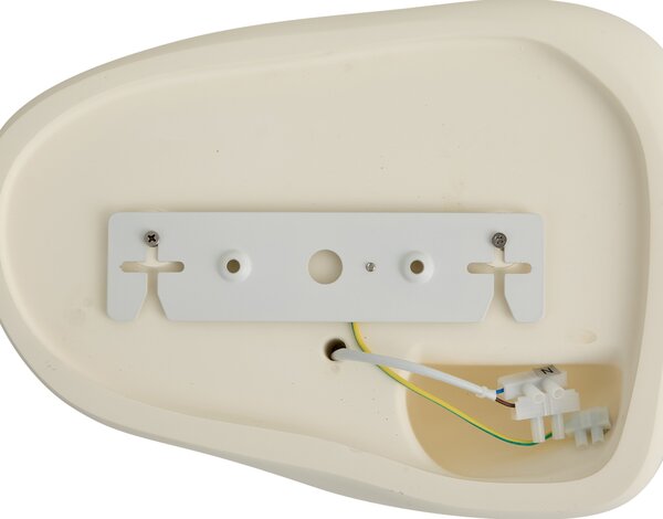 Nástenná lampa Japandi krémová 30 cm - Pietra