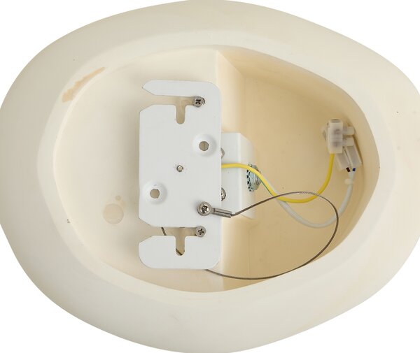 Nástenná lampa Japandi krémová okrúhla 28 cm - Pietra