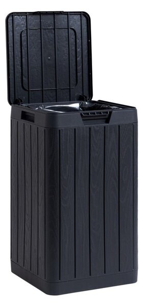 Rio Garden Záhradný kôš 80 l, plastový, grafit TOOMAX Z0480RAA04100