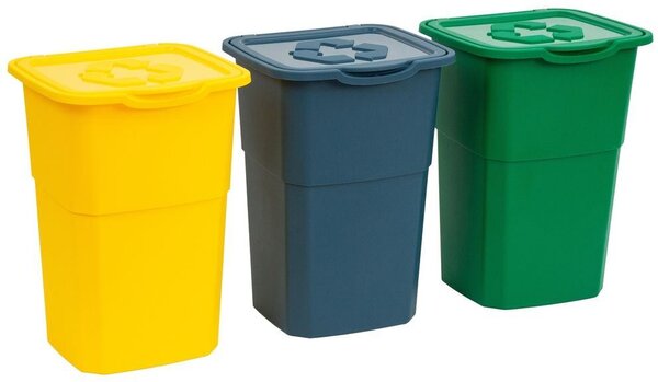 Eco Set Odpadkových košov na triedený odpad 3x50 l DEA HOME Z0429MAB04000