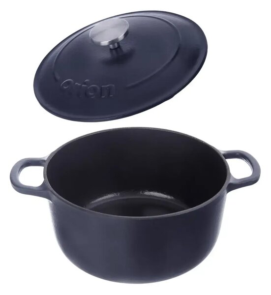 Liatina Smalt Hrniec s pokrievkou 3,3 l, ⌀ 22 cm ORION 113347