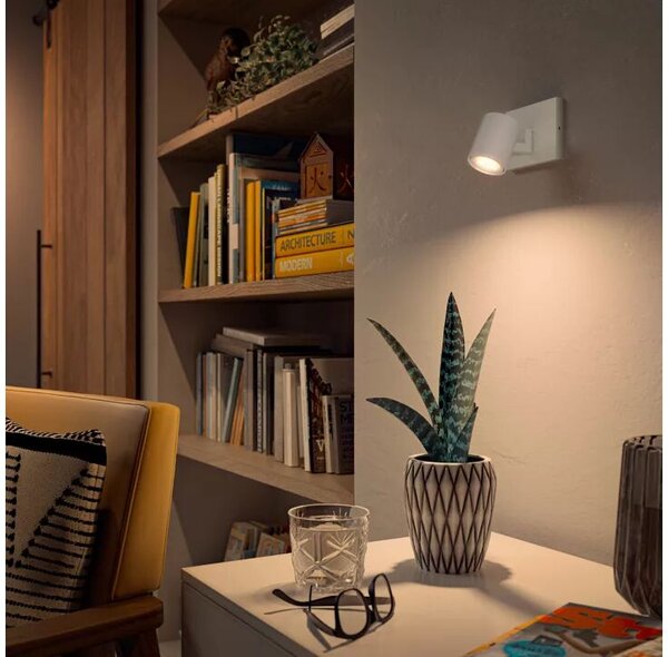 Philips Hue White Ambiance 8720169320659 Runner nástenné bodové svietidlo/spot 1xGU10 4,2W/400lm 2200-6500K biela bluetooth