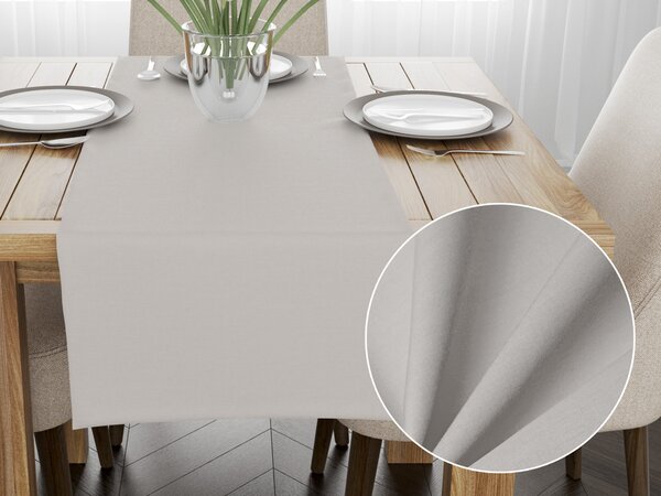 Biante Bavlnený behúň na stôl Torino TON-007 Svetlo sivý 20x120 cm