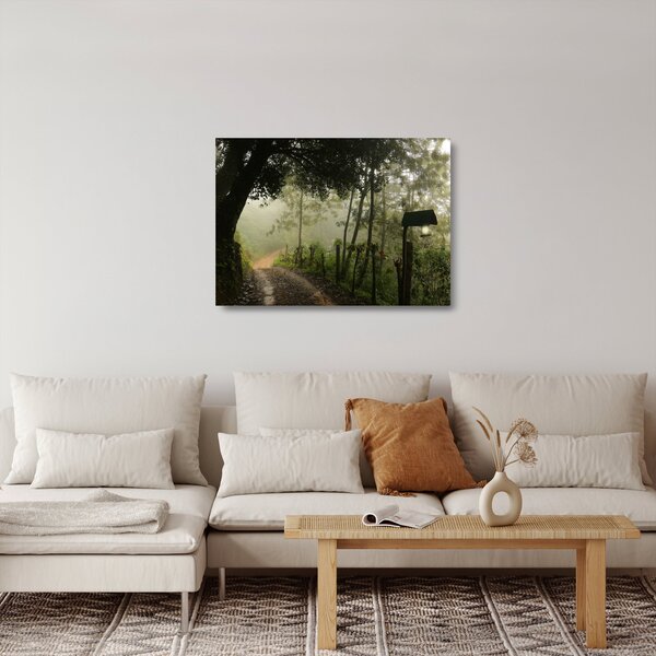 Sklenený obraz rannej hmly (70x50 cm)