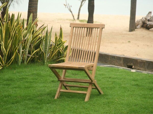 Clasic Skladacia stolička, teak, svetlohnedá NOELA 345741