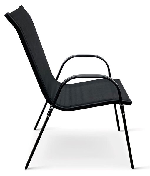 Ramada Záhradná stohovateľná stolička, oceľ/textil, NOELA TEXIM 34570101