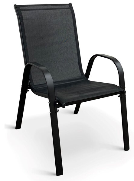 Ramada Záhradná stohovateľná stolička, oceľ/textil, NOELA TEXIM 34570101