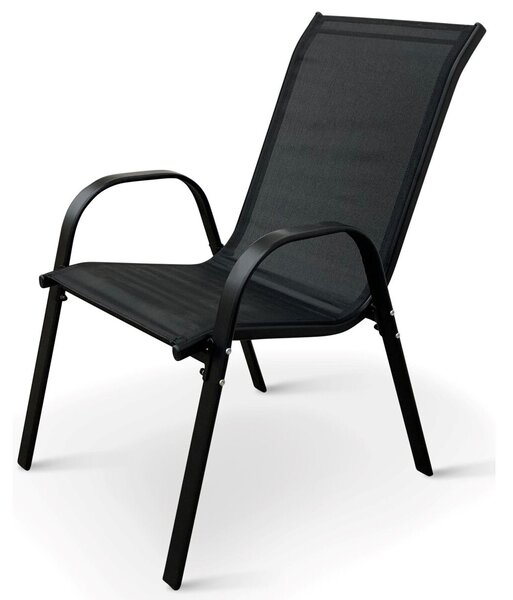 Ramada Záhradná stohovateľná stolička, oceľ/textil, NOELA TEXIM 34570101