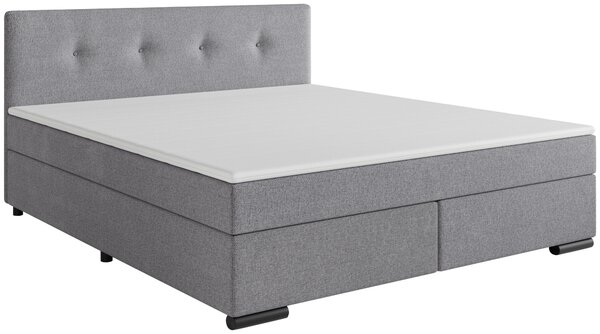 BOXSPRINGOVÁ POSTEĽ, 160/200 cm, svetlosivá MID.YOU - Online Only spálne, Online Only