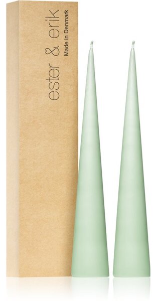 Ester & erik cone candles eucalyptus (no. 66) dekoratívna sviečka 2x25 cm