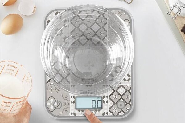 Optiss Kuchynská váha digitálna, motív mozaika, sklo TEFAL BC50D6V0