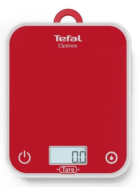 Optiss Kuchynská váha digitálna, sklo, červená TEFAL BC50U3V0