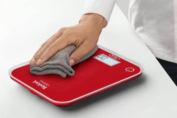Optiss Kuchynská váha digitálna, sklo, červená TEFAL BC50U3V0