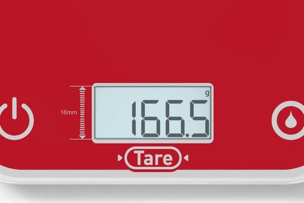 Optiss Kuchynská váha digitálna, sklo, červená TEFAL BC50U3V0