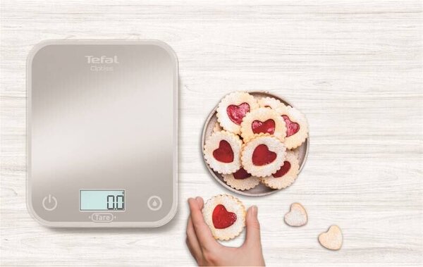 Optiss Kuchynská váha digitálna, sklo, sivá TEFAL BC50U4V0