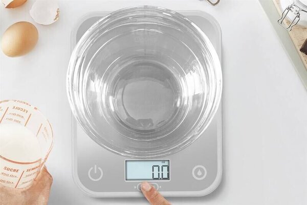Optiss Kuchynská váha digitálna, sklo, sivá TEFAL BC50U4V0