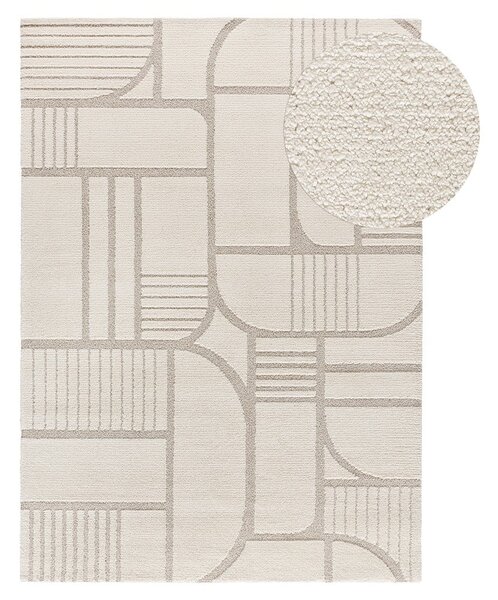 Krémovobiely koberec 80x150 cm Snowy – Universal