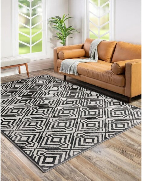 Tmavosivý koberec 133x190 cm Soft – FD