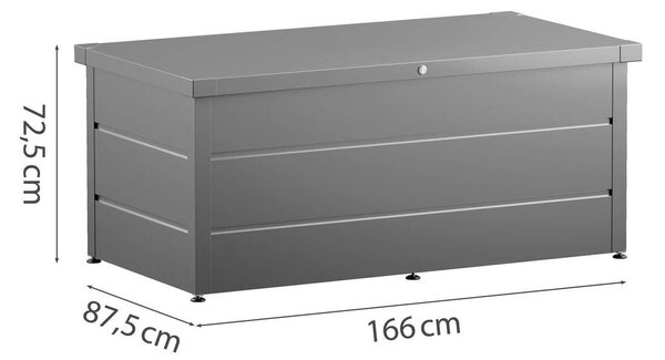 Juno 1620 Úložný box 160 x 80 x 72,5 cm, sivá, HÖRMANN 4800305