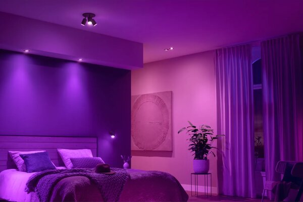 Philips HUE White and color Ambiance 8720169318915 Centura zápustné svietidlo GU10 4,2W/350lm 2000-6500K+RGB čierne