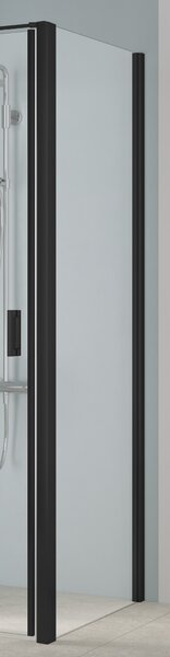 Kermi Cada XS stena sprchovacieho kúta 75 cm čierna matný/sklo priehľadné CKTWD075203PK