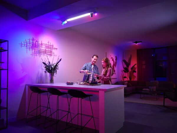 Philips HUE White and color ambiance 8720169318618 Centris stropné svietidlo LED/4-spot LED 40W + 4xGU10 4,2W 2000-6500K+RGB biela