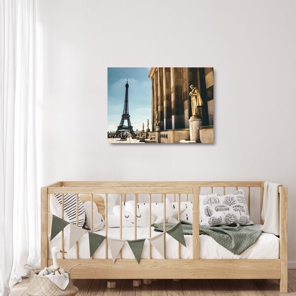 Sklenený obraz z Trocaderského námestia, Paríž (70x50 cm)