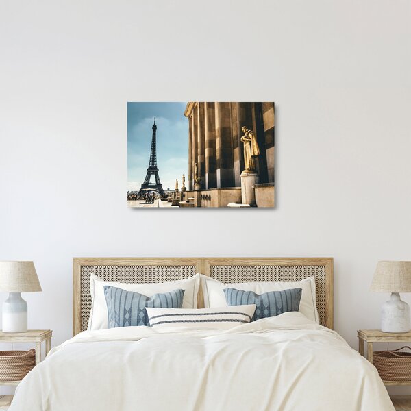 Sklenený obraz z Trocaderského námestia, Paríž (70x50 cm)