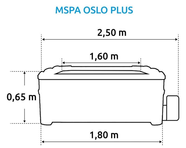 Oslo PLUS F-OS063WP Vírivý bazén 1150 l MSPA 11406451