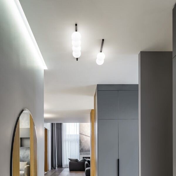 Ideal Lux 310671 BINOMIO stropné svietidlo 2xG9 š557mm čierna