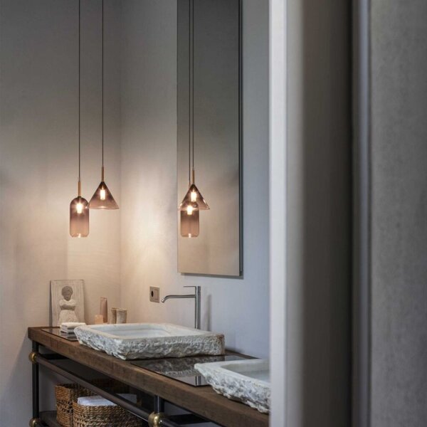 Ideal Lux 309798 EMPIRE závesné svietidlo 1xG9 D200mm čierna, šedá