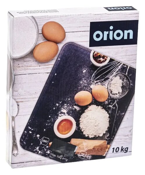 Váha kuchynská digitálna, 10 kg, sklenená ORION 130530