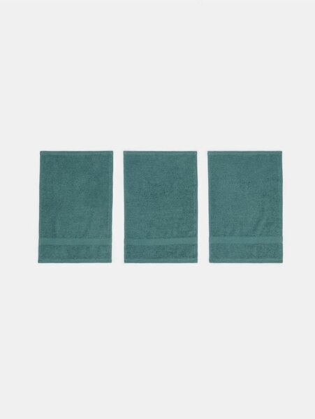 Sinsay - Súprava uterákov na ruky 3 pack - modrozelená