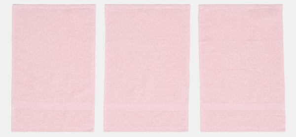 Sinsay - Súprava uterákov na ruky 3 pack - pastelová ružová