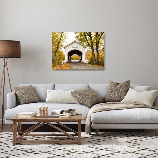 Sklenený obraz mosta v Oregone (70x50 cm)