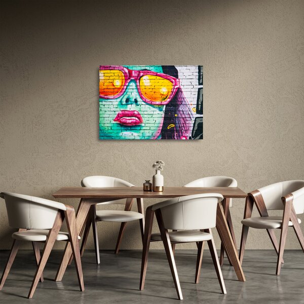 Sklenený obraz - Graffiti (70x50 cm)