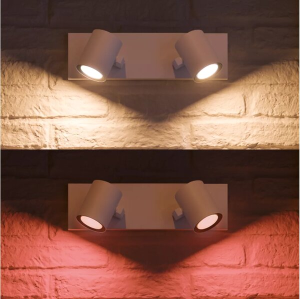 Philips Hue White and color ambiance 8720169318076 Argenta spot 2xGU10 4,2W 2000-6500+RGB biela