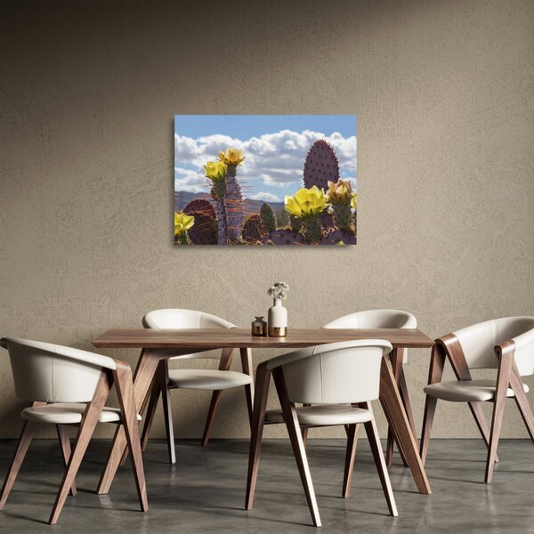 Sklenený obraz opuncie (70x50 cm)
