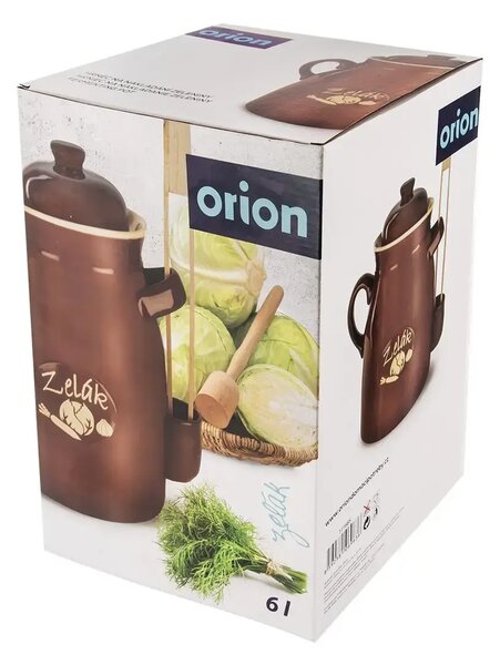 Hrniec na nakladanie s kliešťami, 6 l, keramický ORION 111685
