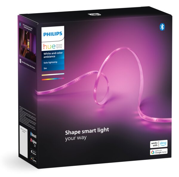 Philips Hue White and color ambiance 8720169326699 Solo Lightstrips LED pás 5m 20W/1700lm 2000-6500K+RGB biela