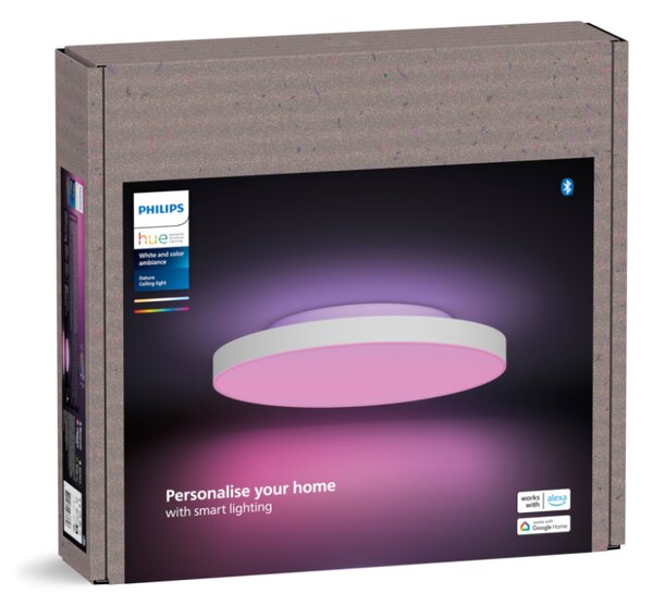 Philips Hue White and color ambiance 8720169277618 Datura S Round stropné svietidlo D384mm LED 48W/3840lm 2000-6500K+RGB biela