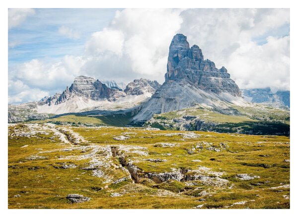 Sklenený obraz - Talianske Dolomity (70x50 cm)